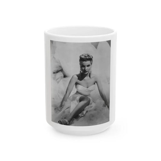 Debra Paget #538 (Vintage Female Icon) White Coffee Mug-15oz-Go Mug Yourself