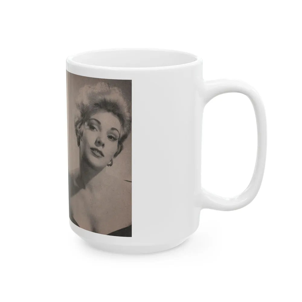 Kim Novak #142 - Scanned Mag. 66 Photos (Vintage Female Icon) White Coffee Mug-Go Mug Yourself