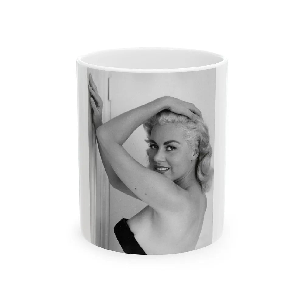 Jeanne Carmen #57 (Vintage Female Icon) White Coffee Mug-11oz-Go Mug Yourself