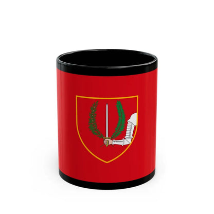 Flag of Birgu Malta - Black Coffee Mug-11oz-Go Mug Yourself