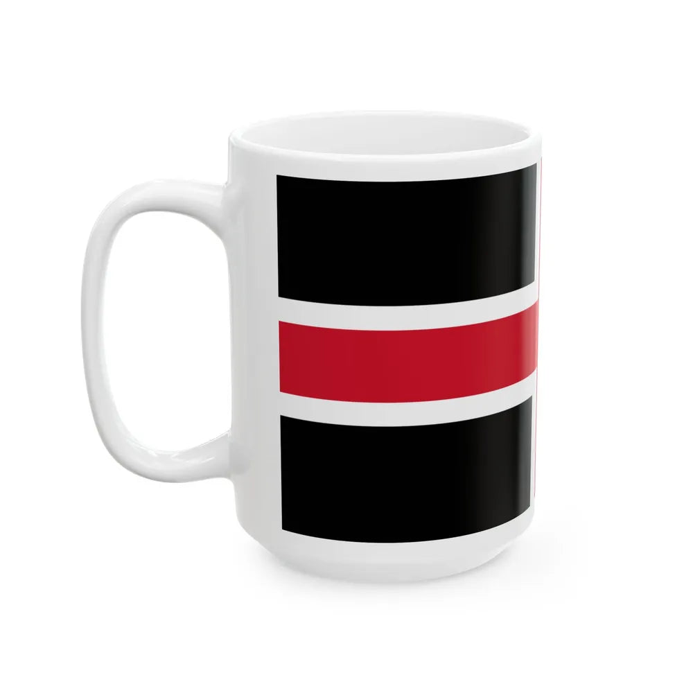 Flag of Durham UK - White Coffee Mug-Go Mug Yourself