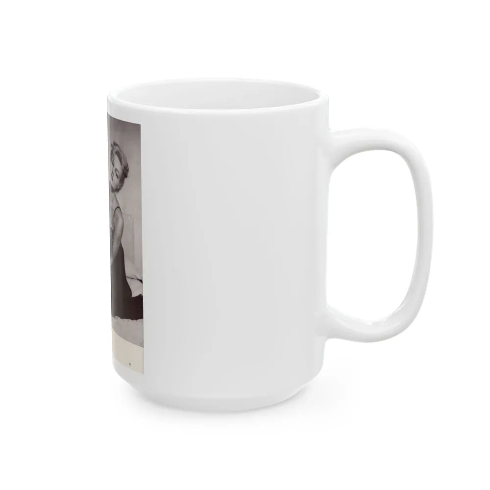 Julie Newmar #288 (Vintage Female Icon) White Coffee Mug-Go Mug Yourself