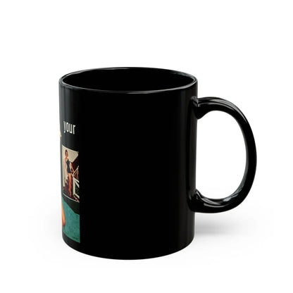 Terry Moore #640 - Magazine Page 2 Photos Circa 50's (Vintage Female Icon) Black Coffee Mug-Go Mug Yourself