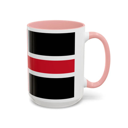 Flag of Durham UK - Accent Coffee Mug-Go Mug Yourself