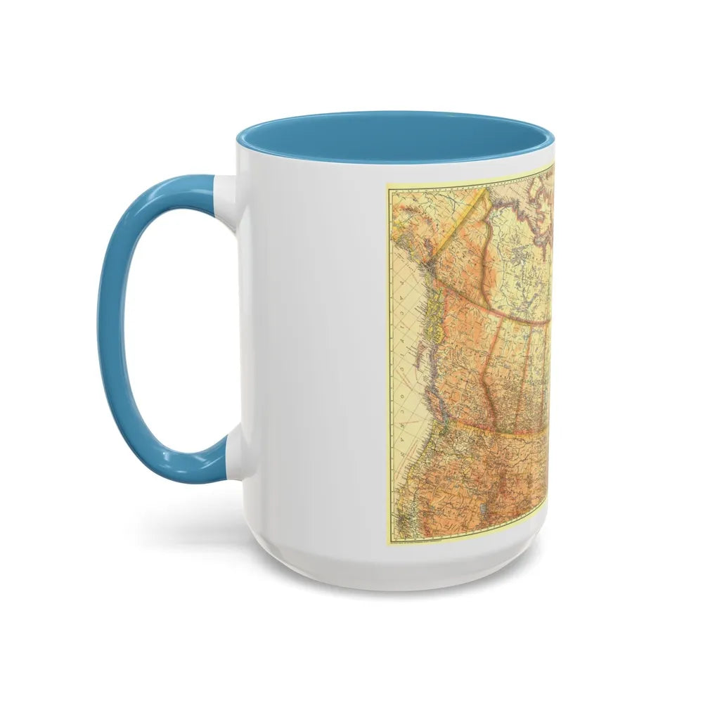 Canada (1936) (Map) Accent Coffee Mug-Go Mug Yourself