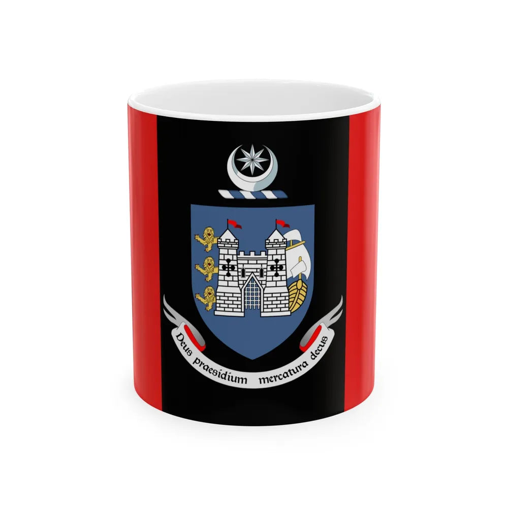 Flag of Drogheda Ireland - White Coffee Mug-11oz-Go Mug Yourself