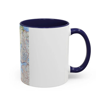 Scandinavia (1963) (Map) Accent Coffee Mug-Go Mug Yourself