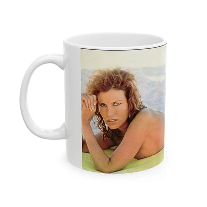 Raquel Welch #226 (Vintage Female Icon) White Coffee Mug-Go Mug Yourself