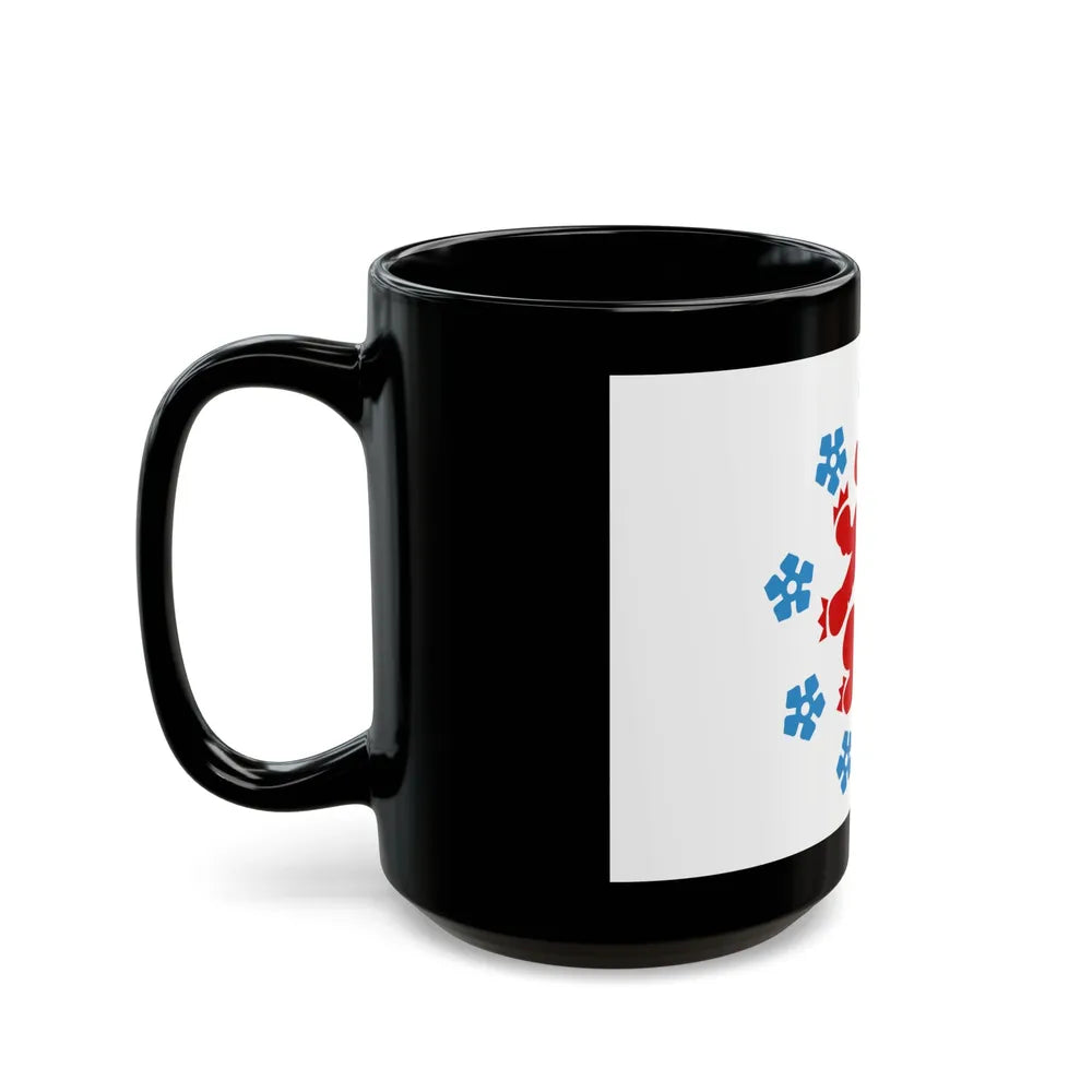 Flag of the German speaking community Belgium - Black Coffee Mug-Go Mug Yourself