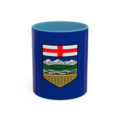 Flag of Alberta Canada - Accent Coffee Mug-11oz-Light Blue-Go Mug Yourself