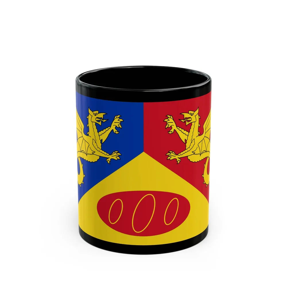 Flag of Craig y Dorth UK - Black Coffee Mug-11oz-Go Mug Yourself