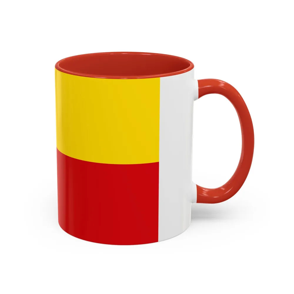 Flag of Goslar Germany - Accent Coffee Mug-Go Mug Yourself