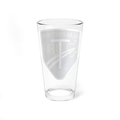 DFW Turnpike Shield (Texas) (Road Sign) Pint Glass 16oz - Go Mug Yourself