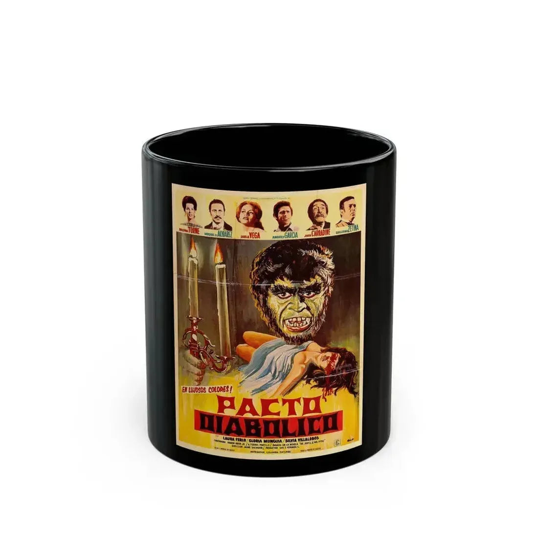 DIABOLICAL PACT 1969 Movie Poster - Black Coffee Mug 11oz - Go Mug Yourself