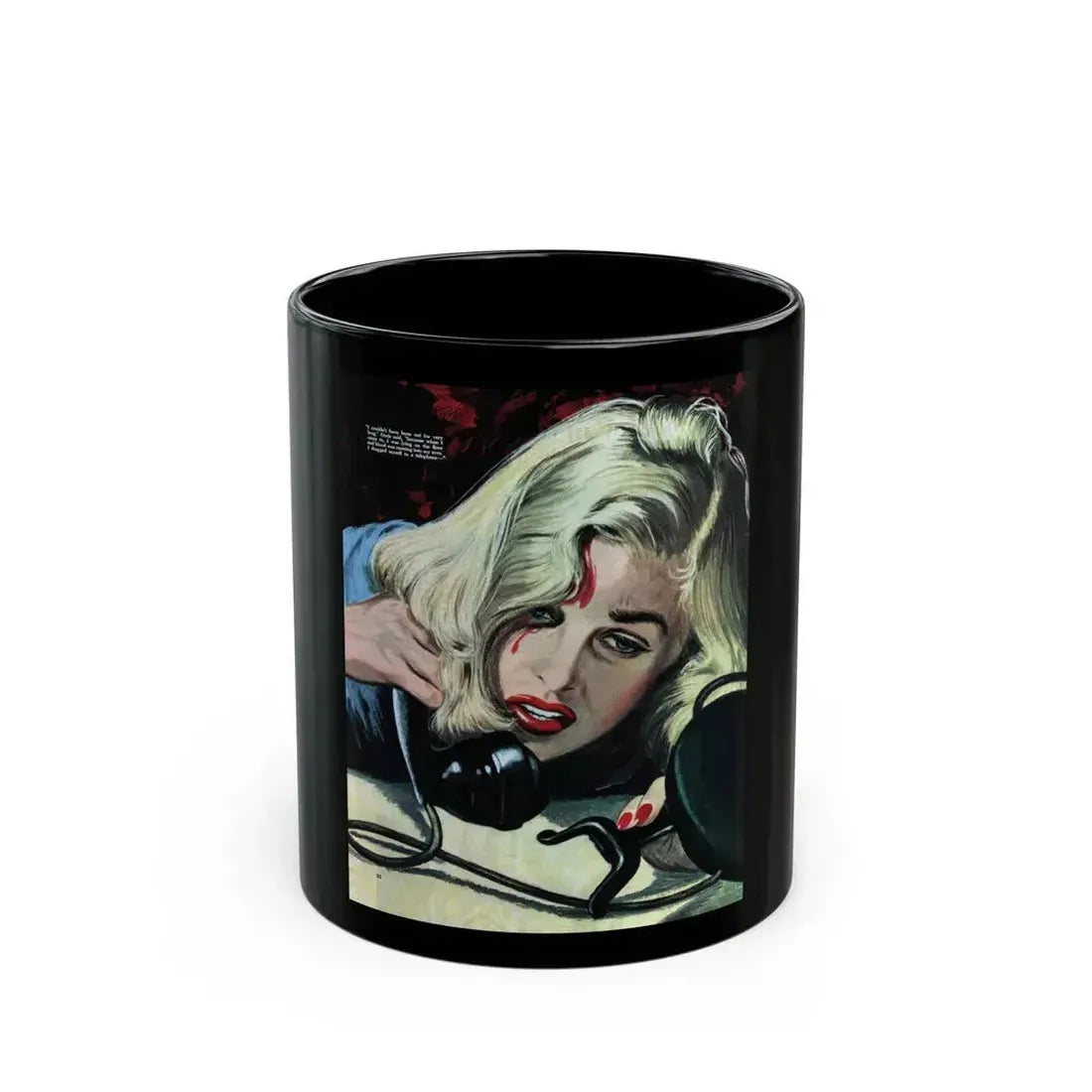 Diagnosis Deferred, Collier's, December 24, 1949 - Black Coffee Mug 11oz - Go Mug Yourself