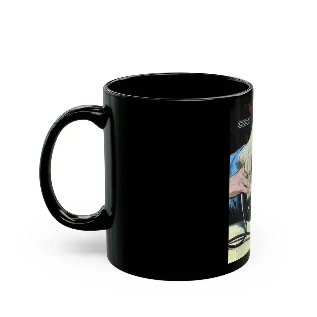 Diagnosis Deferred, Collier's, December 24, 1949 - Black Coffee Mug - Go Mug Yourself