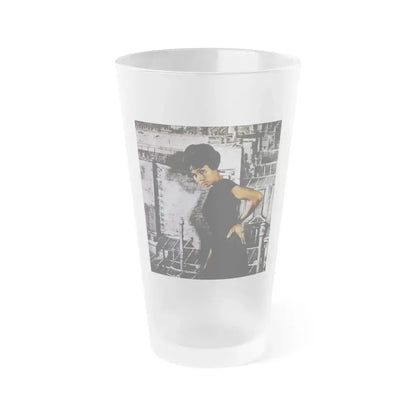 Diahann Carroll #02 (Vintage Female Icon) Frosted Pint Glass 16oz 16oz Frosted - Go Mug Yourself