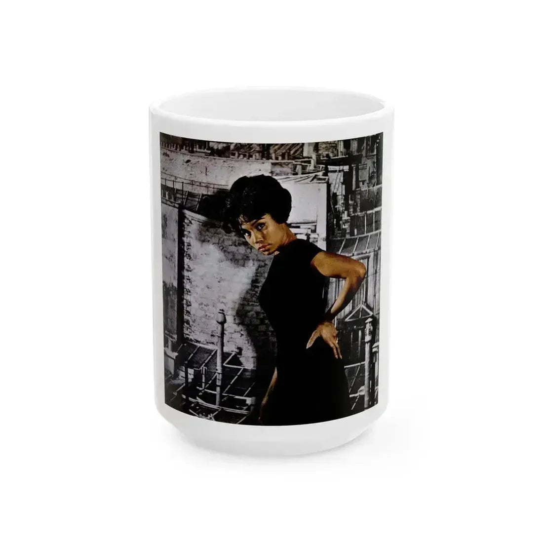Diahann Carroll #02 (Vintage Female Icon) White Coffee Mug 15oz - Go Mug Yourself