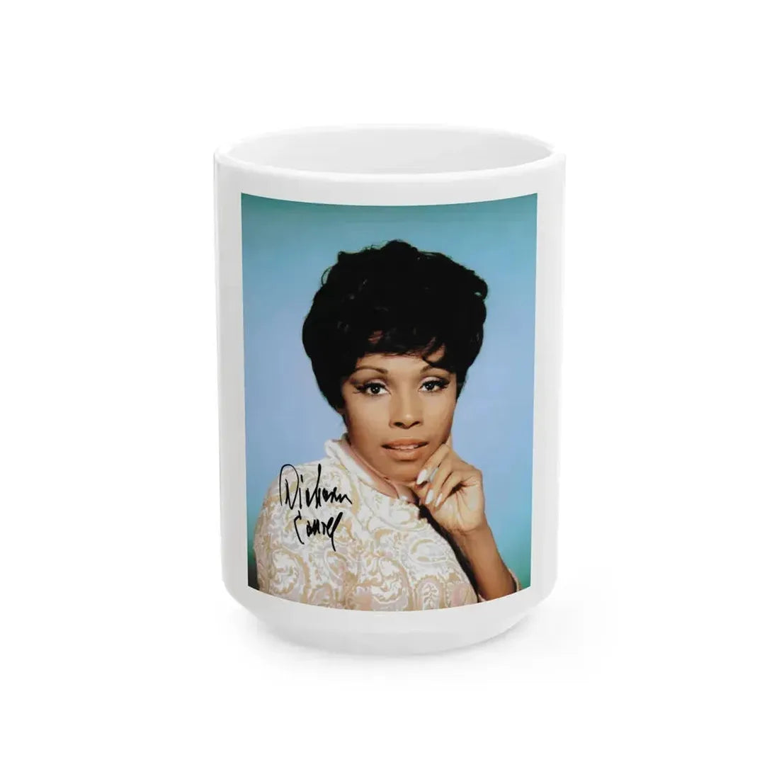 Diahann Carroll #03 (Vintage Female Icon) White Coffee Mug 15oz - Go Mug Yourself