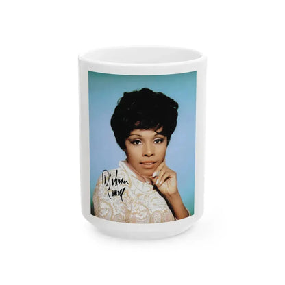 Diahann Carroll #03 (Vintage Female Icon) White Coffee Mug 15oz - Go Mug Yourself