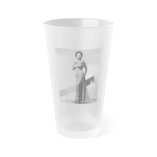 Diahann Carroll #05 (Vintage Female Icon) Frosted Pint Glass 16oz 16oz Frosted - Go Mug Yourself