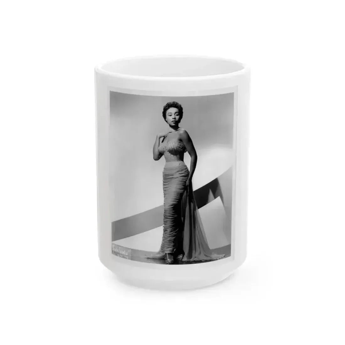Diahann Carroll #05 (Vintage Female Icon) White Coffee Mug 15oz - Go Mug Yourself