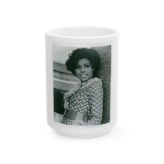 Diahann Carroll #07 1 (Vintage Female Icon) White Coffee Mug 15oz - Go Mug Yourself