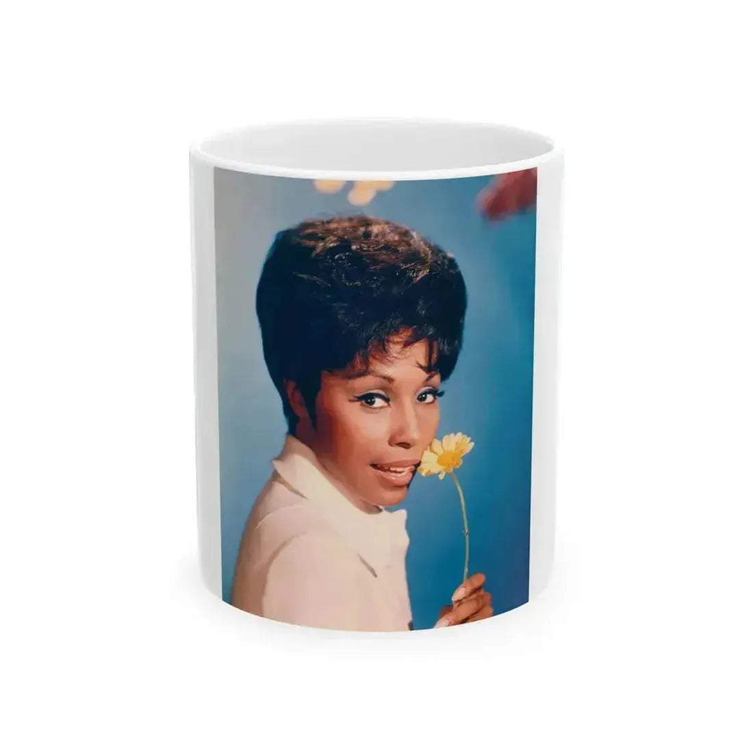 Diahann Carroll #10 (Vintage Female Icon) White Coffee Mug 11oz - Go Mug Yourself