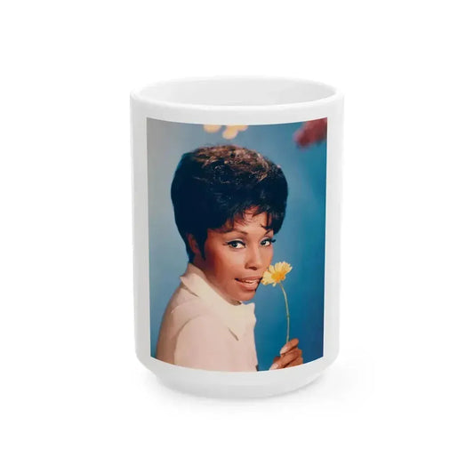 Diahann Carroll #10 (Vintage Female Icon) White Coffee Mug 15oz - Go Mug Yourself