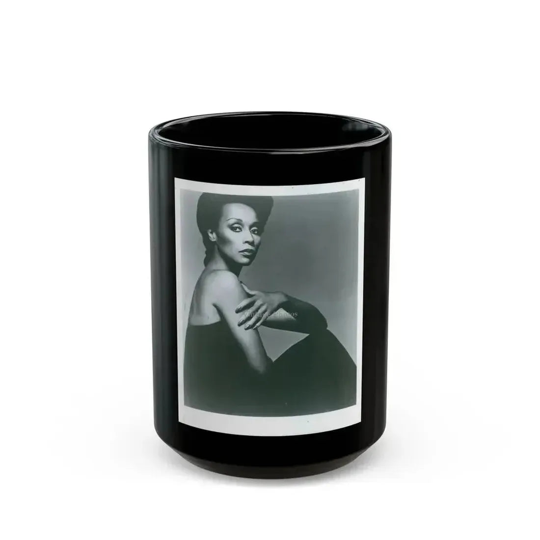 Diahann Carroll #19 (Vintage Female Icon) Black Coffee Mug 15oz - Go Mug Yourself