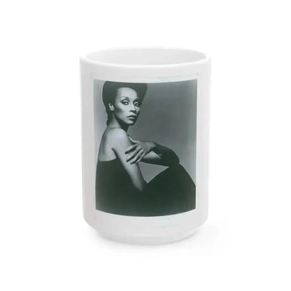 Diahann Carroll #19 (Vintage Female Icon) White Coffee Mug 15oz - Go Mug Yourself