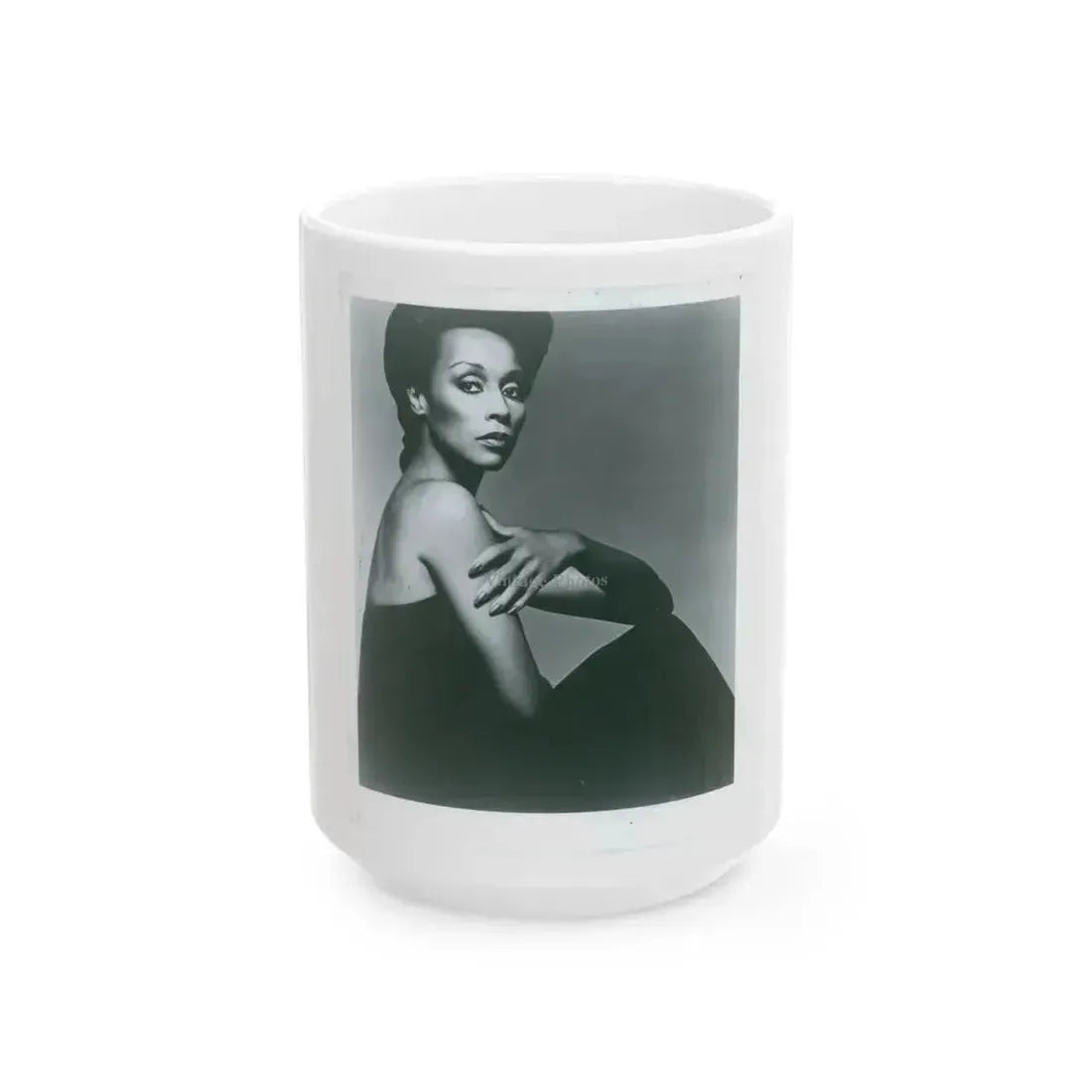 Diahann Carroll #19 (Vintage Female Icon) White Coffee Mug 15oz - Go Mug Yourself