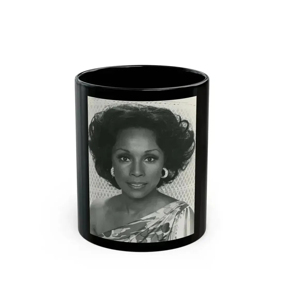 Diahann Carroll #24 (Vintage Female Icon) Black Coffee Mug 11oz - Go Mug Yourself