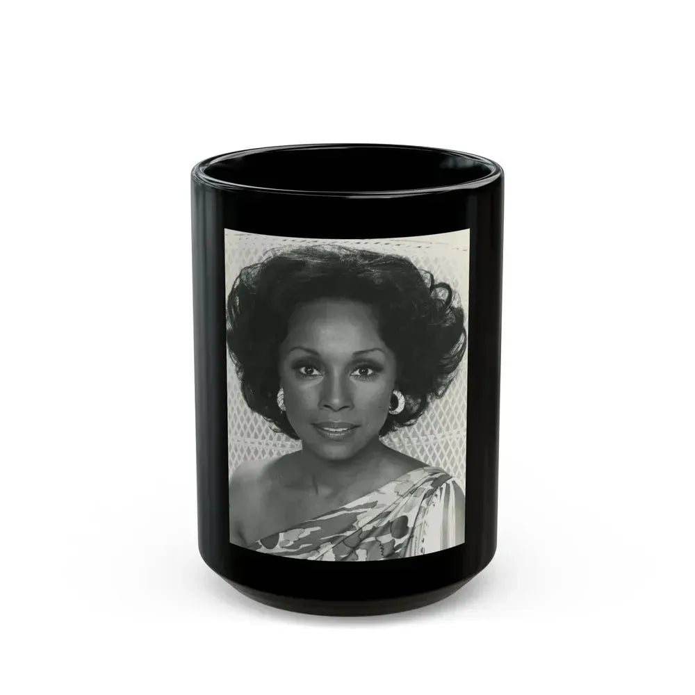 Diahann Carroll #24 (Vintage Female Icon) Black Coffee Mug 15oz - Go Mug Yourself