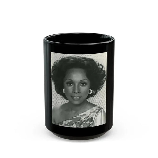 Diahann Carroll #24 (Vintage Female Icon) Black Coffee Mug 15oz - Go Mug Yourself