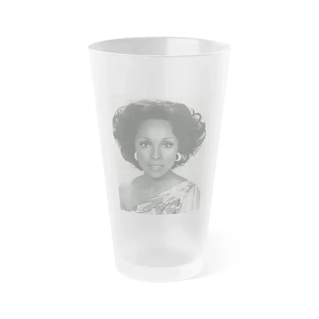 Diahann Carroll #24 (Vintage Female Icon) Frosted Pint Glass 16oz 16oz Frosted - Go Mug Yourself