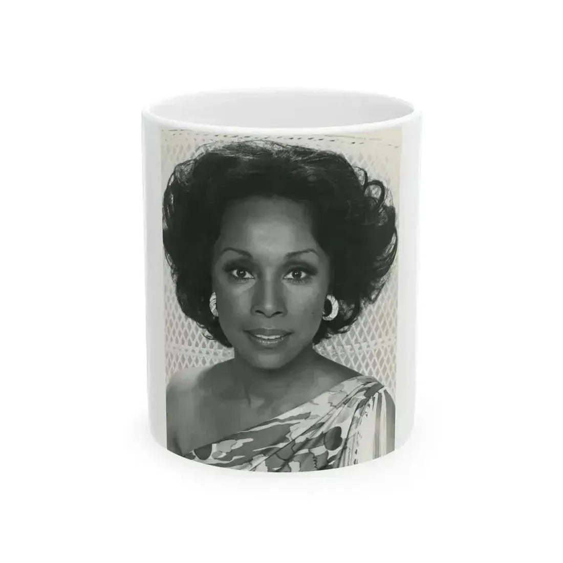 Diahann Carroll #24 (Vintage Female Icon) White Coffee Mug 11oz - Go Mug Yourself