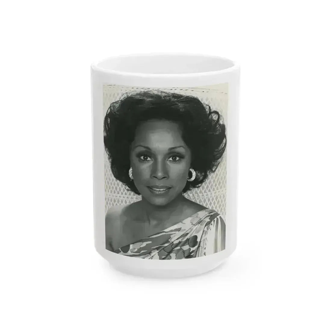 Diahann Carroll #24 (Vintage Female Icon) White Coffee Mug 15oz - Go Mug Yourself