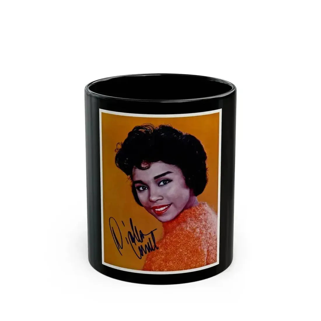 Diahann Carroll #32 (Vintage Female Icon) Black Coffee Mug 11oz - Go Mug Yourself