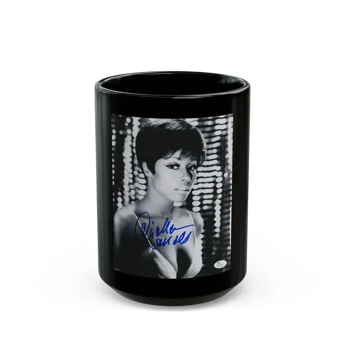 Diahann Carroll #34 (Vintage Female Icon) Black Coffee Mug 15oz - Go Mug Yourself