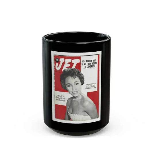 Diahann Carroll #36 - Mag. Cover (Vintage Female Icon) Black Coffee Mug 15oz - Go Mug Yourself