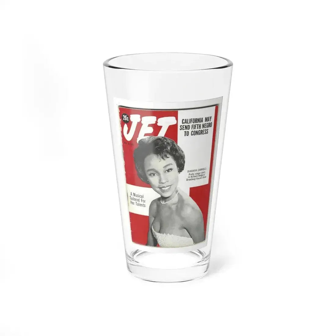Diahann Carroll #36 - Mag. Cover (Vintage Female Icon) Pint Glass 16oz 16oz - Go Mug Yourself
