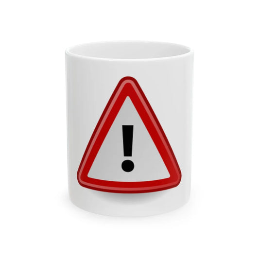 Dialog-warning (South Africa) White Coffee Mug 11oz - Go Mug Yourself