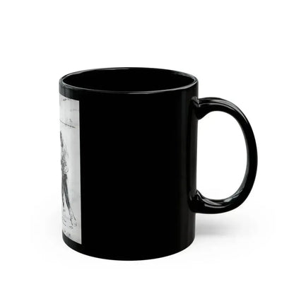 Diamond in the Snow, Calling All Girls, January 1948 - Black Coffee Mug - Go Mug Yourself