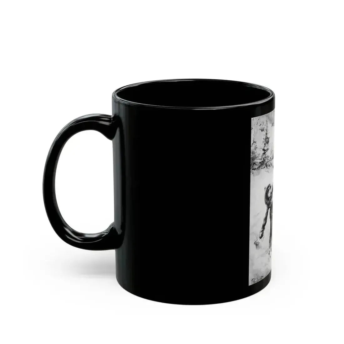 Diamond in the Snow, Calling All Girls, January 1948 - Black Coffee Mug - Go Mug Yourself