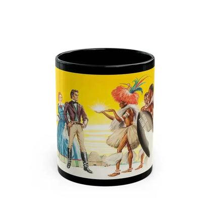 Diamonds are Trumps, The American Weekly story illustration, March 20, 1947 - Black Coffee Mug 11oz - Go Mug Yourself