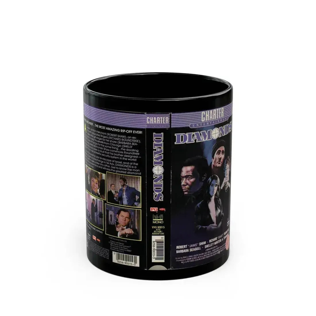 DIAMONDS (VHS COVER) - Black Coffee Mug 11oz - Go Mug Yourself