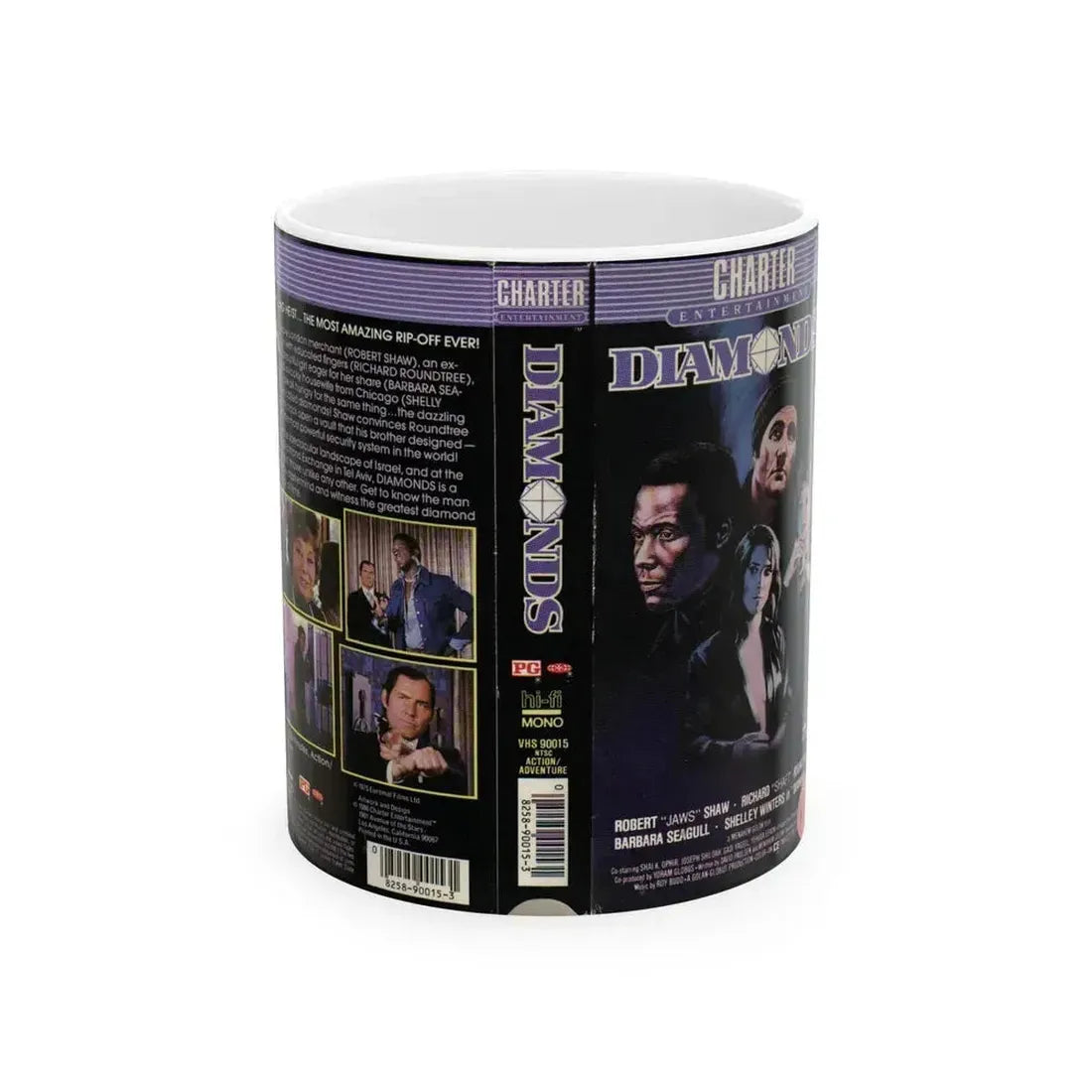 DIAMONDS (VHS COVER) - White Coffee Mug 11oz - Go Mug Yourself