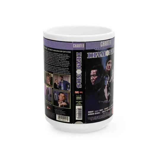 DIAMONDS (VHS COVER) - White Coffee Mug 15oz - Go Mug Yourself
