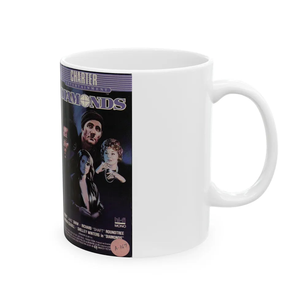 DIAMONDS (VHS COVER) - White Coffee Mug-Go Mug Yourself